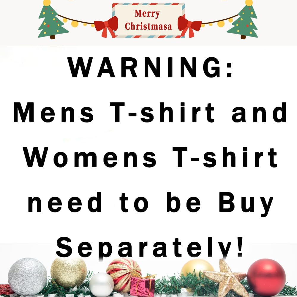 Size XL ...1 pcs..Chest and Nuts Christmas Shirts Xmas Couples Matching Outfits His and Her Holiday Short Sleeve Matching Sets